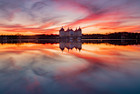 Schloss Moritzburg - Sonnenuntergang